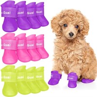 12 Pieces Waterproof Dog Boots