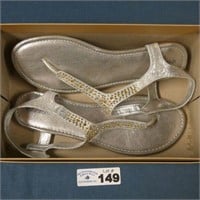 Silver Sandals - Size 10