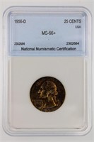 1956-D Washington Quarter NNC MS-66+