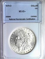1879-O Morgan S$1 NNC MS-65+ Price Guide $3600