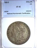 1900-S Morgan Silver Dollar NNC XF-45