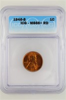 1946-S Lincoln Cent ICG MS-66+ Red
