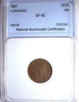 1857 Flying Eagle Cent NNC XF-45