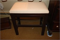 Upholstered Top Wooden Bench 20" X 12" X 20"