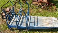 Industrial push carts (Blue)