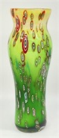 Murano(?) Millefiori Art Glass Vase