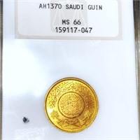 1370 Gold Saudi Guin NGC - MS66