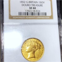 1852 Great Britain Gold Sovereign NGC - XF40