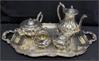 Silver Plated Tea Set - Community "Melon"