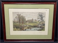 Framed Artwork of Countryside