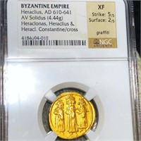AD 610-641 Byzantine Empire Gold Coin NGC - XF