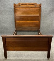 Antique Walnut Eastlake Full Size Bed