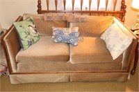 Southern Furniture Co Tan Two Cushion Sofa With