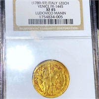 1789-1797 Italian Gold Zech NGC - XF45