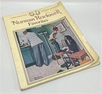 Vtg Norman Rockwell Favorites Poster Size Book