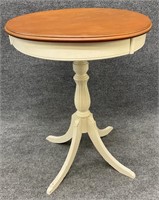 Round Painted Accent Table