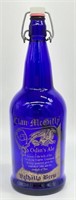 Vtg. Cobalt Blue Clan McGilly Odin's Ale Bottle