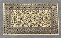 Karastan Oriental Wool Rug - Black/Ivory