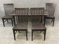 Black Distressed Dinette Table w/4 Chairs