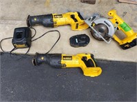 DeWalt 18V Tools w/Batteries & Case**inc. Charger