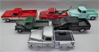 (6) 1:24 Diecast Model Trucks
