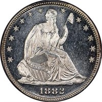 50C 1882 PCGS MS66