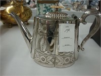 19th century Sheffield teapot.