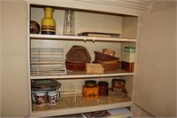 Contents of Cabinets, Drawers and Stove including