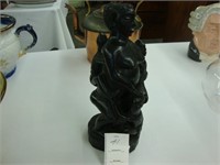 Hand carved African figure of a woman and