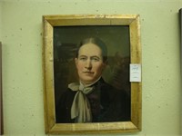 19th century oil on board portrait of a woman, ca