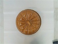 Ceramic pie plate with lid