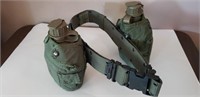 Army canteens with belt