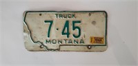 Vintage Montana license plate