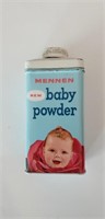 Vintage baby powder metal container