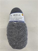 K BELL WOMENS SHERPA SLIPPER 3 PACK SMALL/MEDIUM