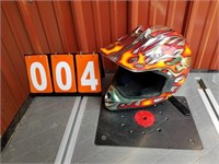 chrome Flame Helmet size med