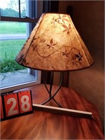 lamp with leaf shade