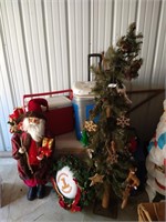 Christmas Tree; Wreath; Santa
