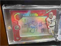 Taysom Hill neon signs auto sp numbered to 50