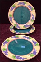 Set of 3 Essex Collection "Tutti Frutti" Plates