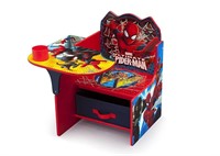 Children Chair Desk W Storage Bin Spider-Man