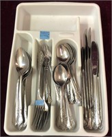 57 Pcs. National Stainless Flatware