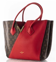 Louis Vuitton Kimono Canvas And Leather Handbag