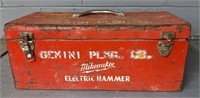Metal Toolbox for Milwaukee Electric Hammer,