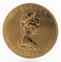 Canada Elizabeth II 50 Dollars 1984 Fine Gold Coin