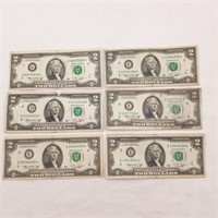 6- 1976 $2 Fed Res Notes