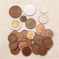 Asstd Foreign Coins Canada Etc