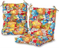 Outdoor High Back Chair Cushion (Set of 2)