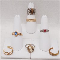 7 Costume Jewelry Rings