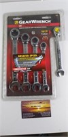 5pc Ratcheting Combination Wrench Set